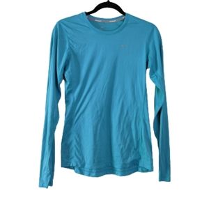 🌟 Nike Dri-FIT blue long sleeve round neck Shirt